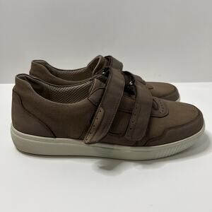 Cosyfeet Andrew Comfort Double Strap Brown Extra Wide Mens US 11 UK 10